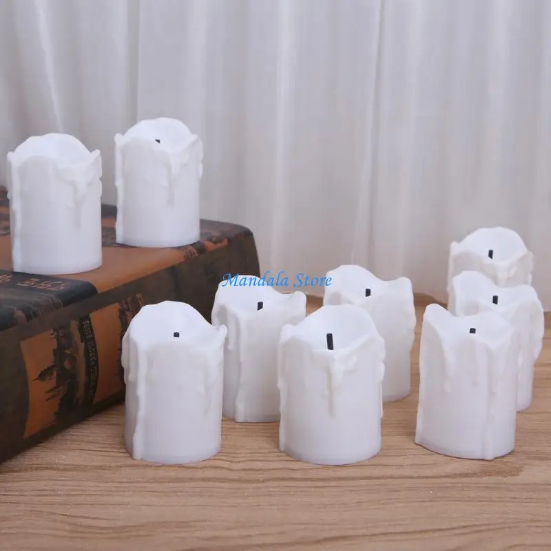 

U2JC Plastic LED LED Flameless Battery Operated LED Tea Lights