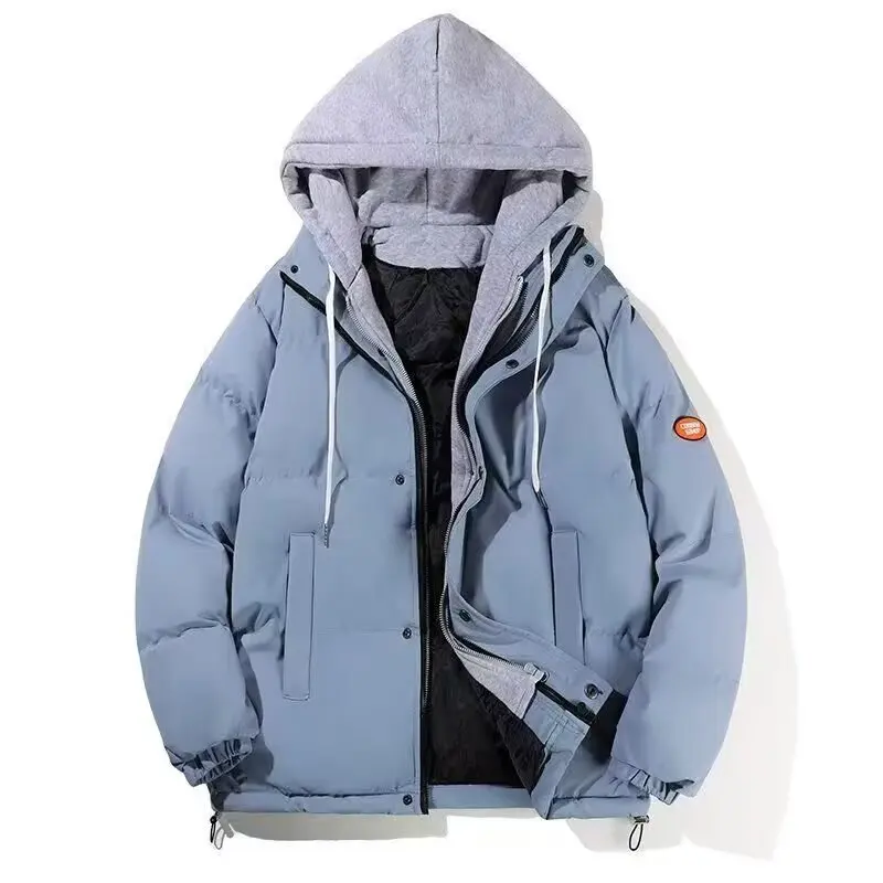 الخريف الشتاء Thiened حجم كبير القطن Jaet المرأة فضفاضة ort Sle زوجين أسفل معطف القطن الخبز معطف ملابس خارجية