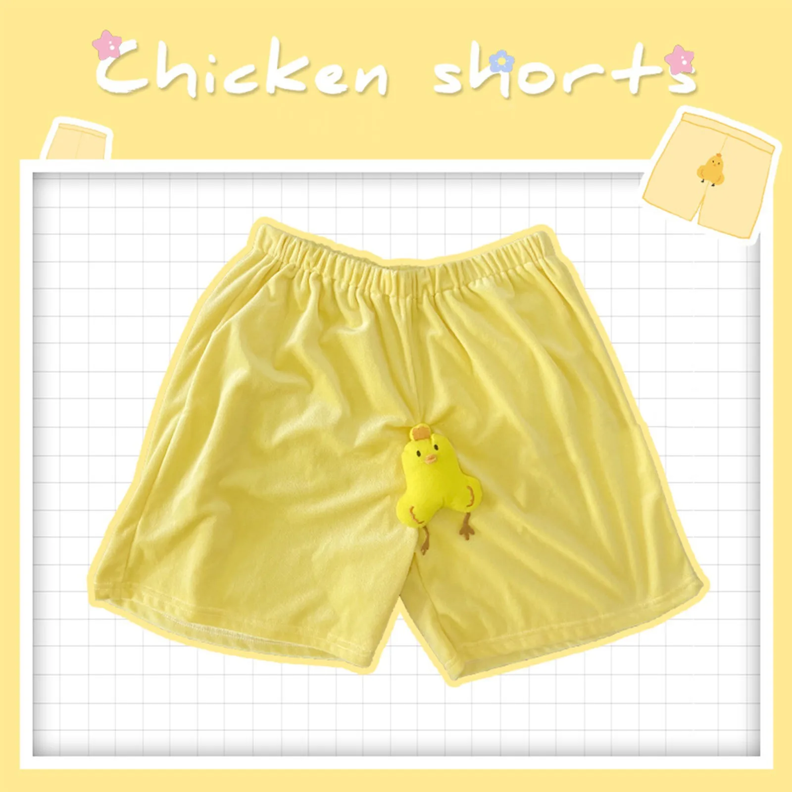 Couple Shorts Summer Thin Comfortable Soft Shorts With Cartoon Decor Funny Stretch Small Nose Knocking Sleepwear Shorts