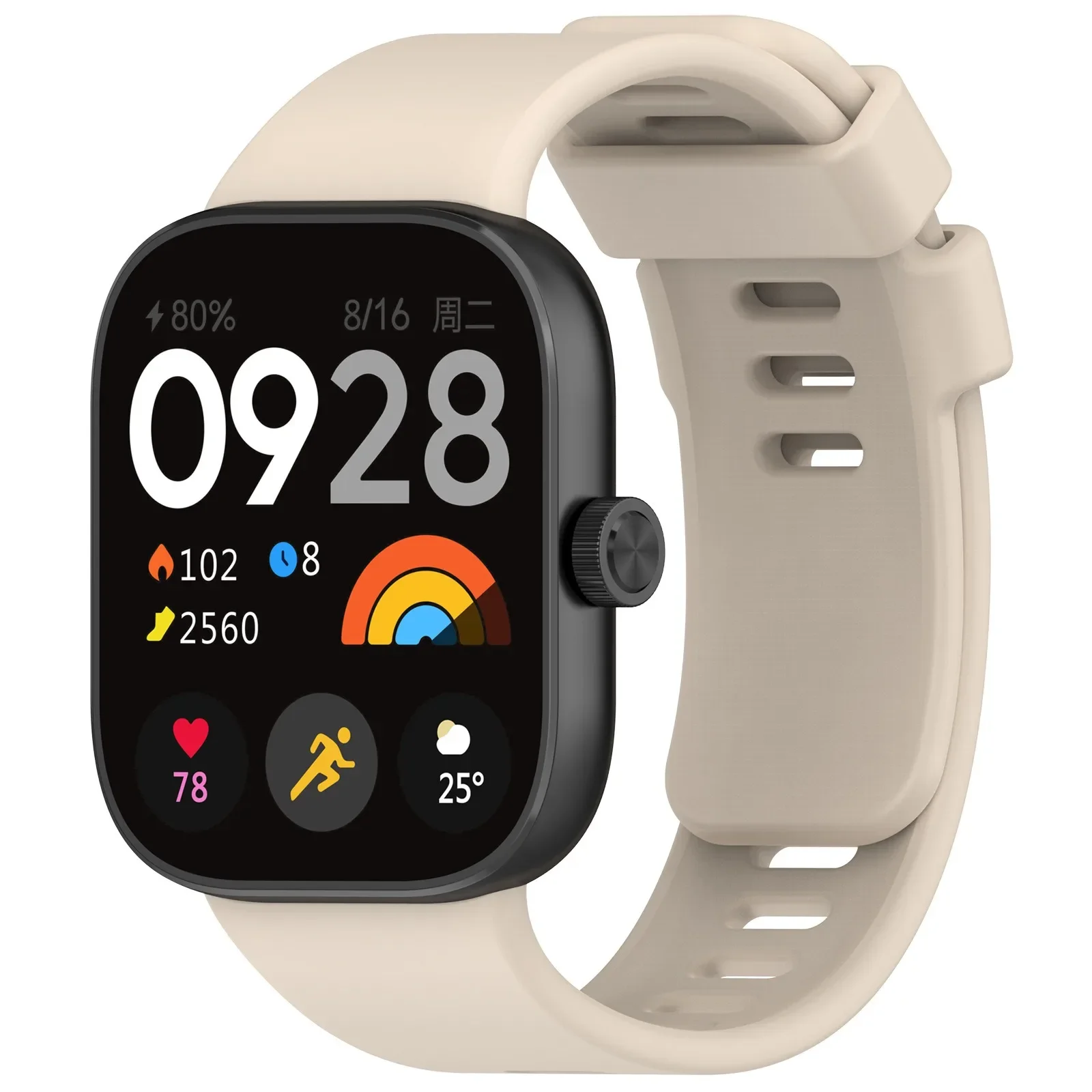 Atmungsaktives Silikonarmband für Xiaomi Redmi Watch 4 5 6 Sport Austauschbares Armband für Mi Band 10 Pro/9 Pro/Mi Band 8 Pro Gurt
