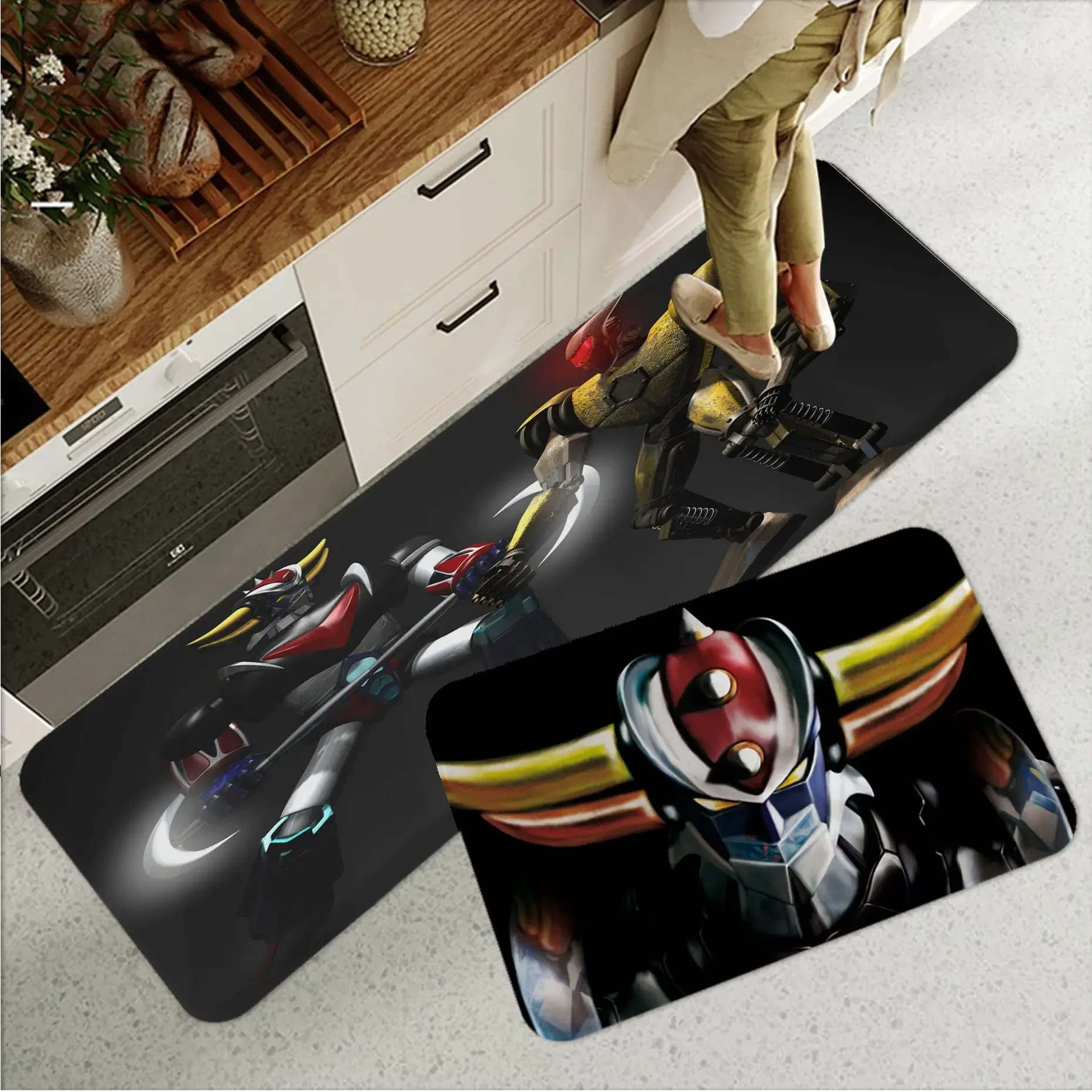 

Grendizer Anime Bathroom Mat Kids Room Bedroom Decoration Balcony Anti-Slip Doormat Living Room Welcome Rug