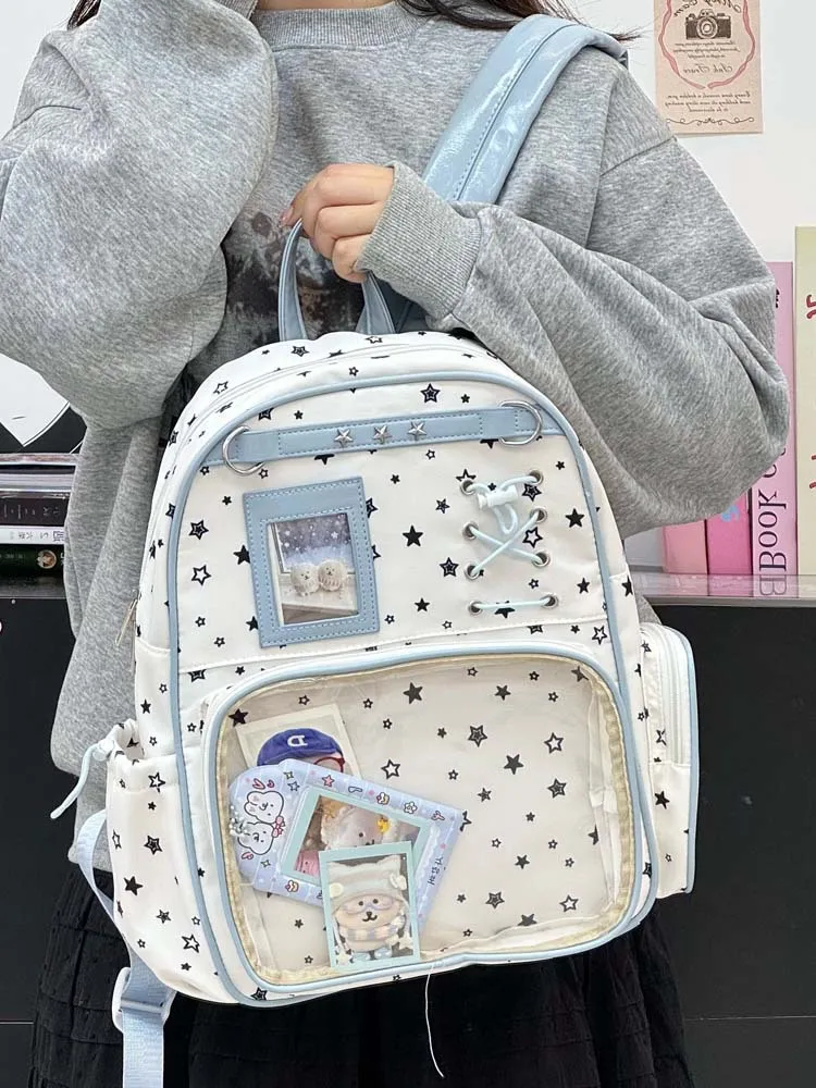 Kawaii Starry Harajuku Pastel Ita Backpack