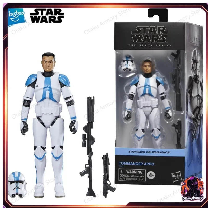 (In Stock) Hasbro Star Wars Black Series Commander Appo Obi-Wan Kenobi 15cm Action Figure Collectible Gift
