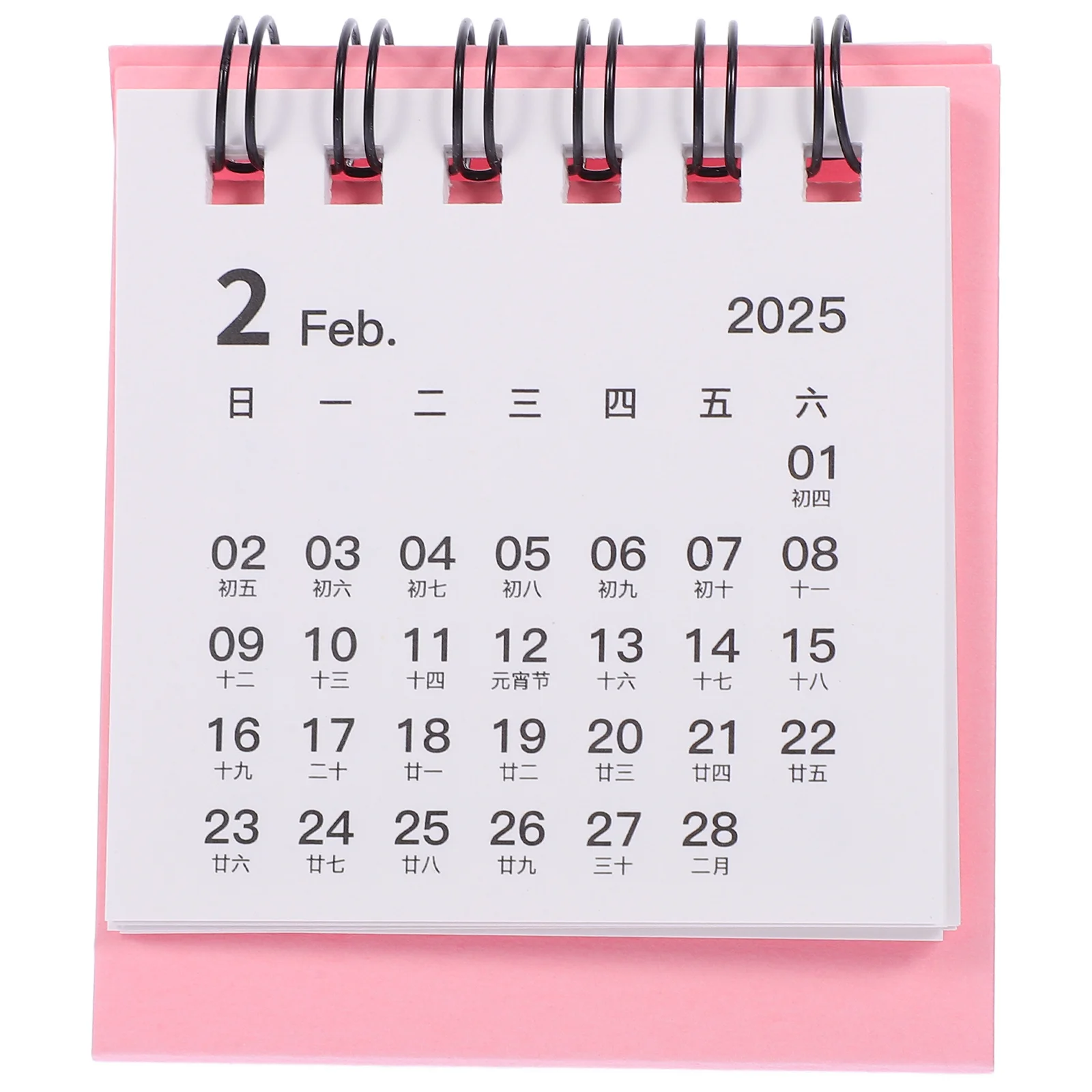 Noble Blue 2025 Calendário de mesa Estudante Papel autônomo 2024 Flip Mini Desktop