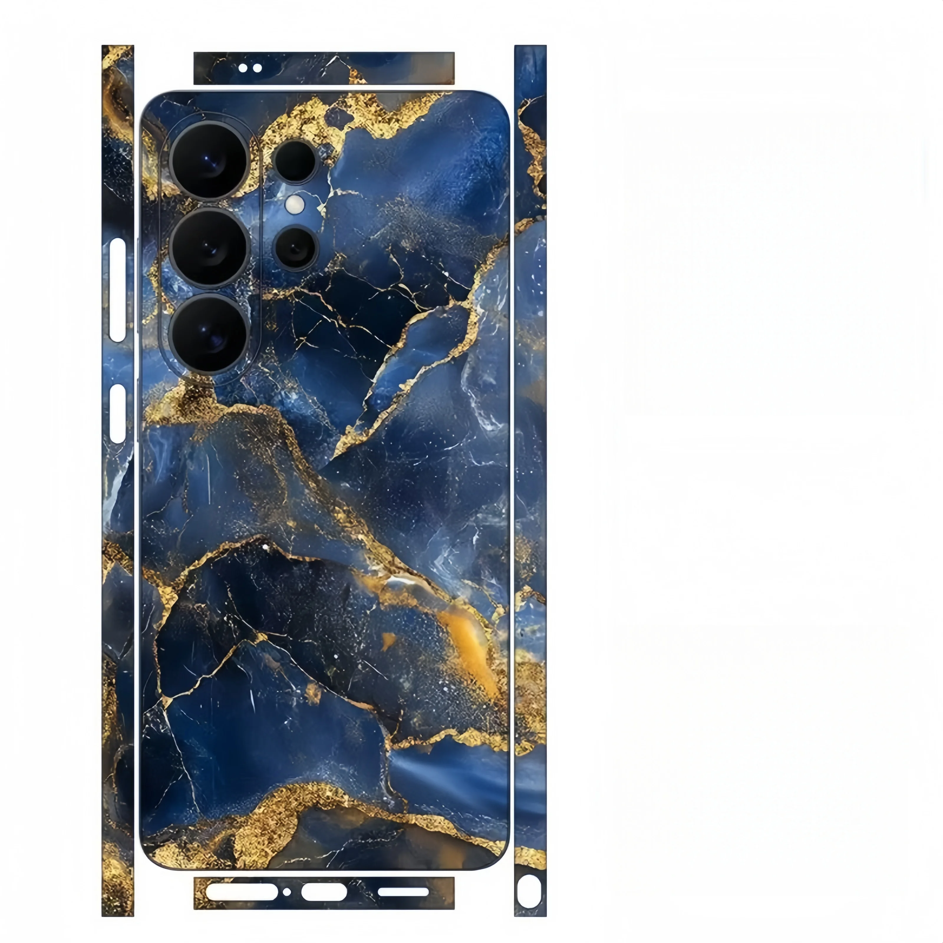 

HM Marble Sticker Skin for Samsung S24 Ultra S26 S25 Phone Skin Wrap Back Film for Frame Camera Protective Decal