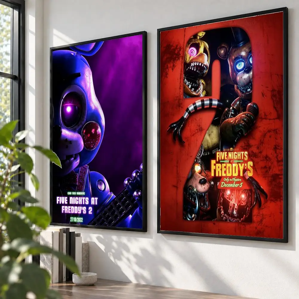 game Five Nights at Freddy's Poster HD Poster Self Adhesive Waterproof Wall Art Print Bedroom Living Room Modern Decor Gift