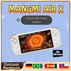 MANGMI AIR X Retro Handheld Game Console Android 14 Qualcomm Snapdragon 662 5.5'' TouchscreOpen Source Linux OS Retro Game Gift
