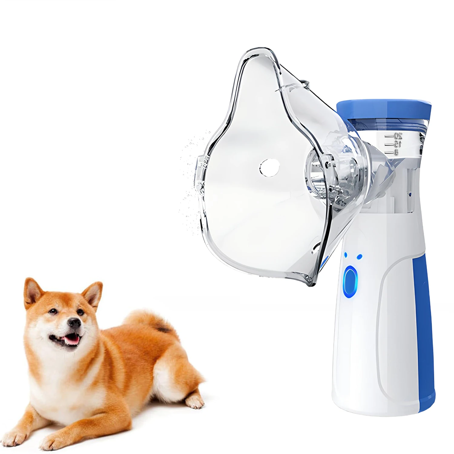 Pet Nebulizer Inhaler for Cat & Dog Asthma Treatment Easy-to-Use Veterinary Respiratory Relief Device Pet Breathing Equipment
