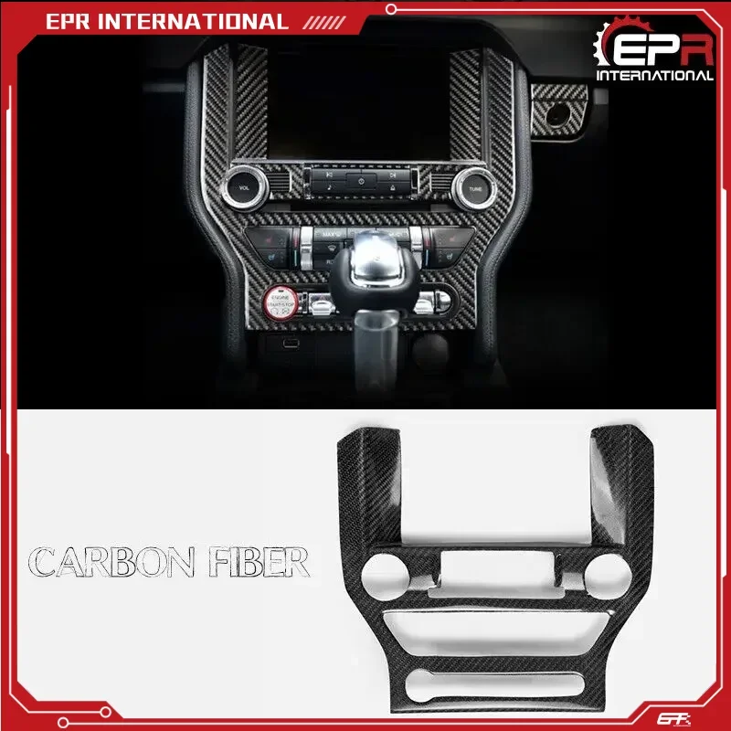 

(Local in USA) For Ford LHD Mustang15-17 Carbon Fiber Inner Radio Surround Stick Trim Cover