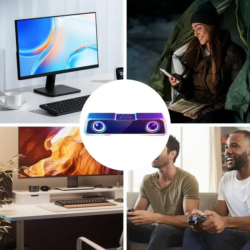 Для общего дорожного динамика, портативный настольный портативный динамик, портативный настольный динамик для домашней вечеринки, уличный настольный светодиодный динамик