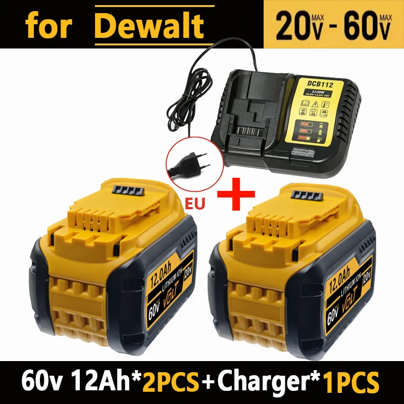 Originele Dewalt 20V oplaadbare gereedschapsbatterij DCB200 DCB201 DCB206 20v 6AH 8AH 12AH. Voor Dewalt 18V 20V gereedschapsbatterij.
