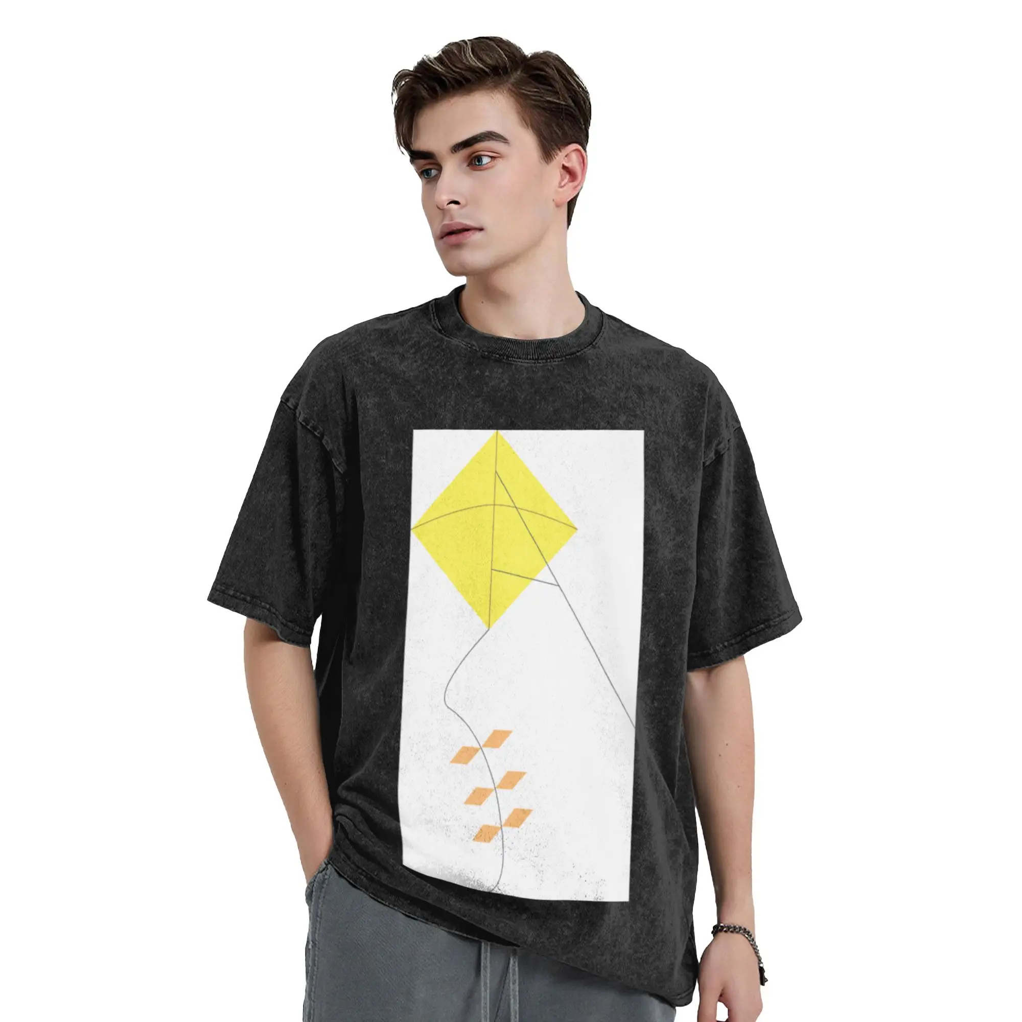 Kite Unique Comfort A Washed T Shirt Men's Women's Oversized Cotton Tees Tops