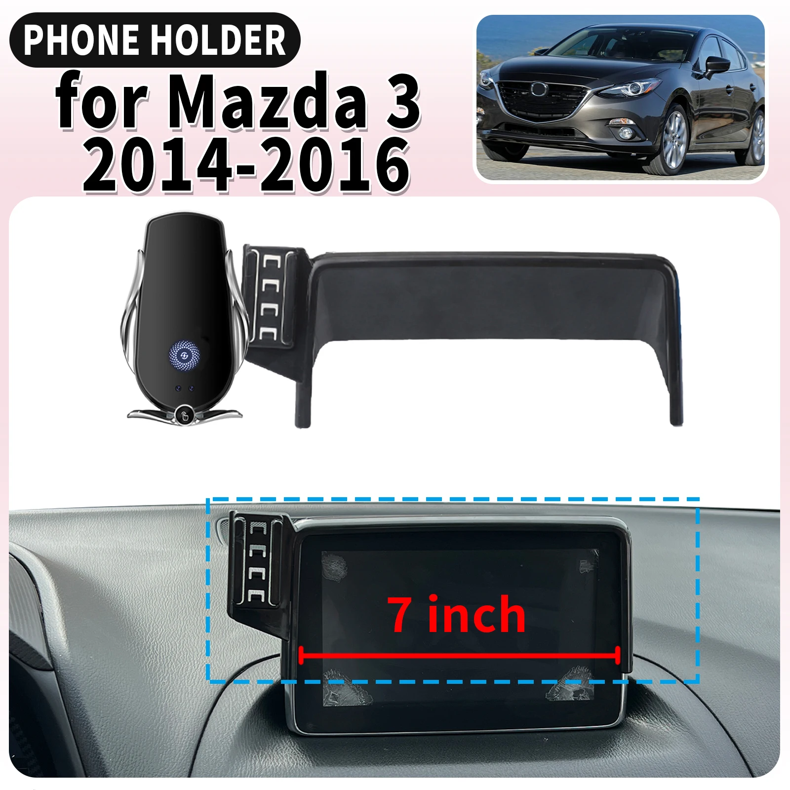 

fit for Mazda 3 Mazda3 BM BN 2014 2015 2016 Screen Base Mount Phone Holder Dedicated Clip-On Navigation Bracket accessoires