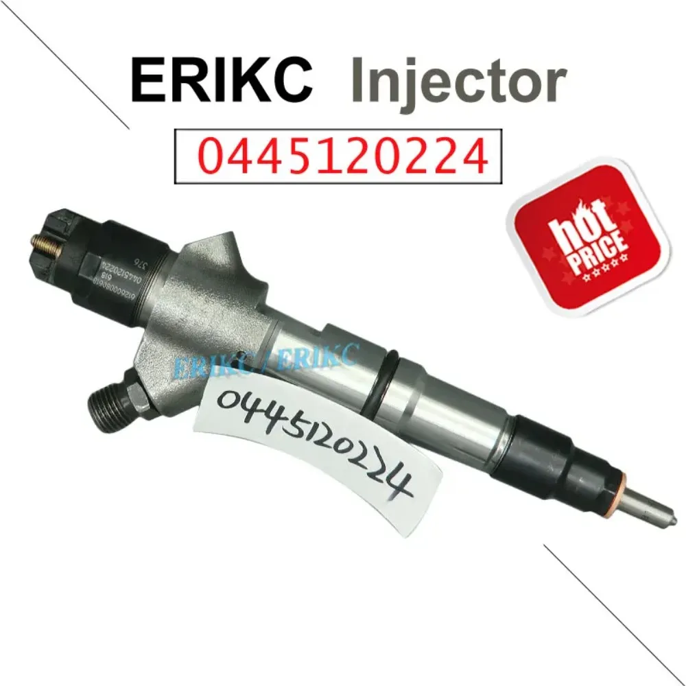 

ERIKC 0445120224 Common Rail Injection 0445 120 224 Auto Parts Fuel Injector for WEICHAI 612600080618