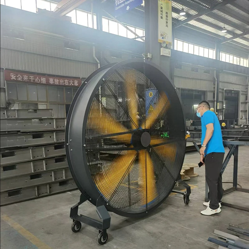 220v 1kw Industrial Standing Electric Fan Ventilador 2m Mobile Outdoor Gym Fans with Air Cooling Free Standing Fan Heavy Duty