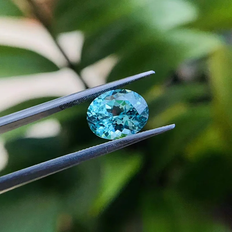 Oval Cut Neon Blue Paraiba Tourmaline Lab Sapphire Pass Diamond Tester GRC Certified Gemstone