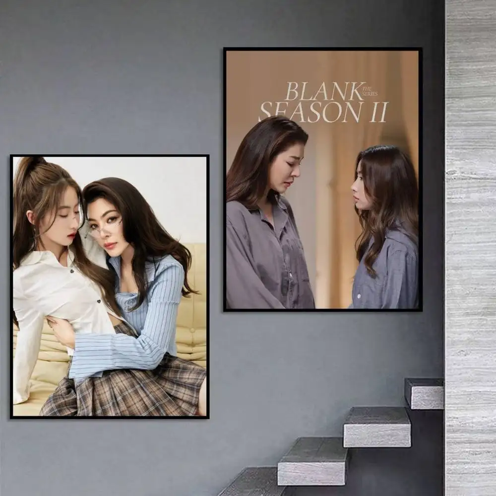 Faye and Yoko Blank the Series GL Poster Self-adhesive Art Waterproof Paper Sticker Coffee House Bar Room Wall Decor