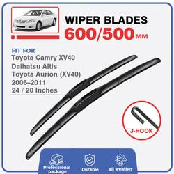 Front Wiper Blades For Toyota Camry XV40 40 2006–2011 Daihatsu Altis Toyota Aurion Car Windscreen Window Windshield Brush Cutter