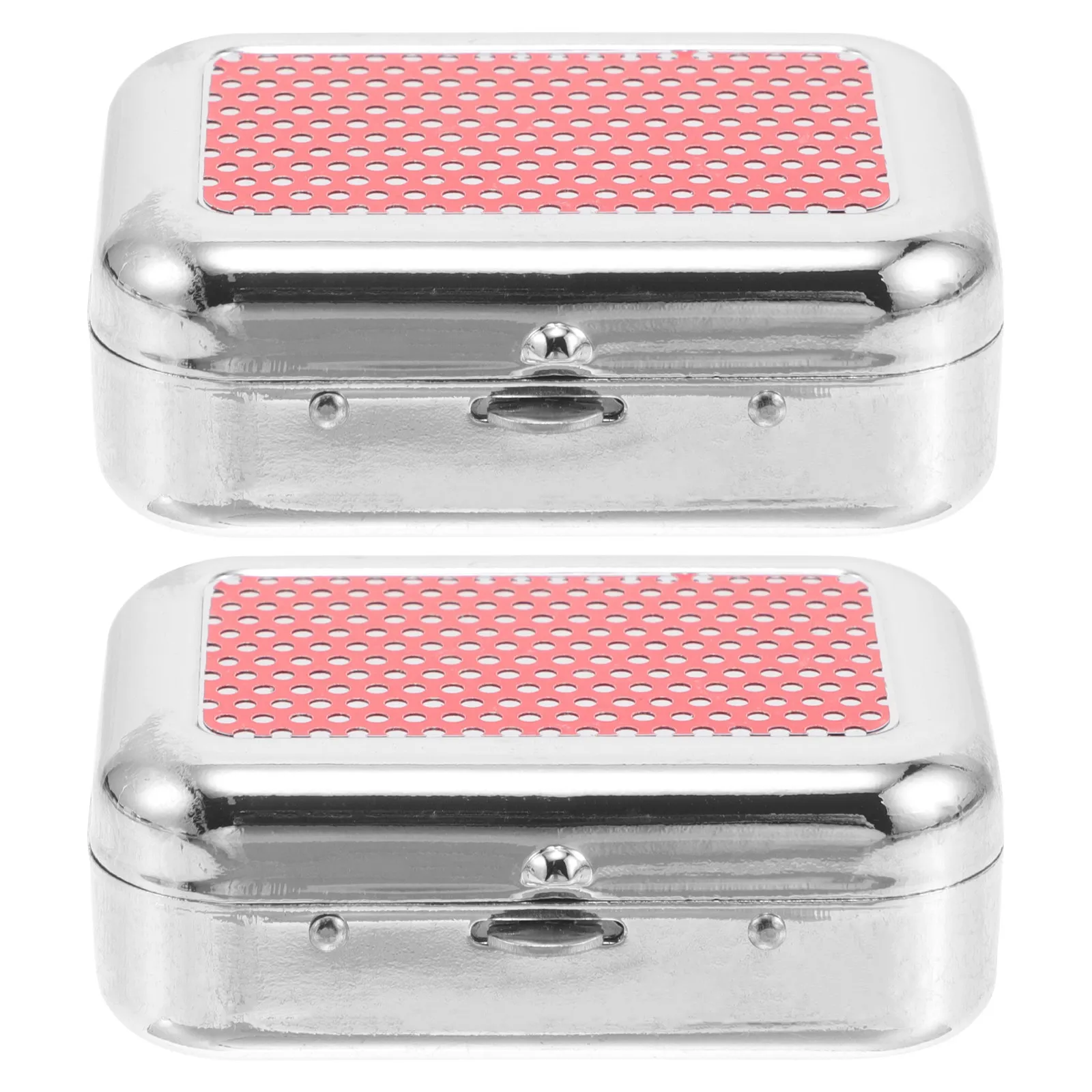 2 Pcs Ashtray Car Modern Holder Home Ashtrays Chirstmas Present for Husband Smokeless Bucket Red Bathroom