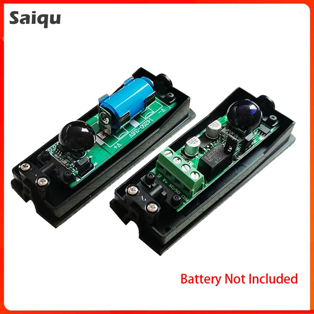 12-24V DC Photocell Infrared Sensor Detector Automatic Gate Barrier Sensor Infrared Safety Beam Photocell Detector Garage Door