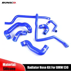 Siliconen Intercooler Turbo Radiator Slang Kit Voor BMW E30 M20 325 325i 6cy 1988-1993 6 stks/set Blauw rood Zwart