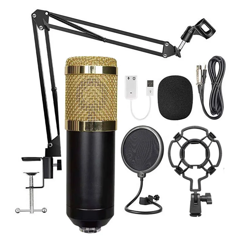 

BM800 computer live condenser microphone K song game studio reverb microphone