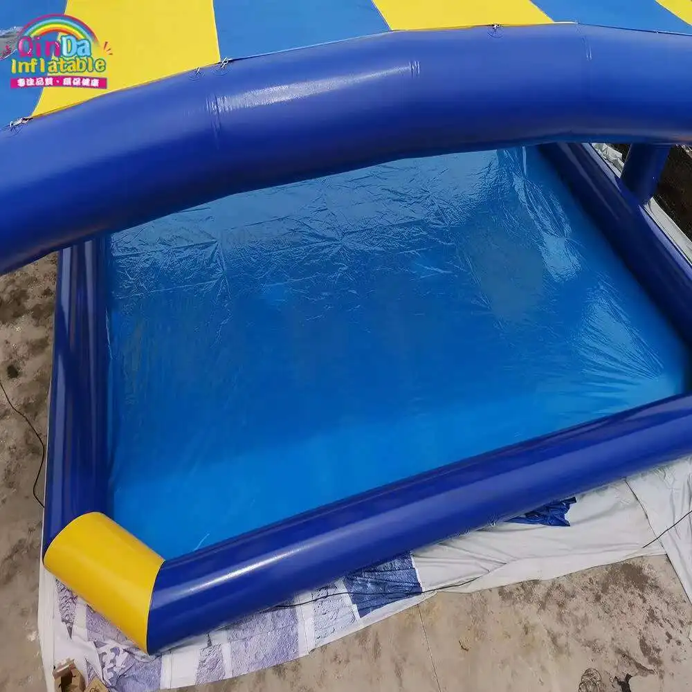 수영장 커버 텐트 텐트가 있는 풍선 수영장