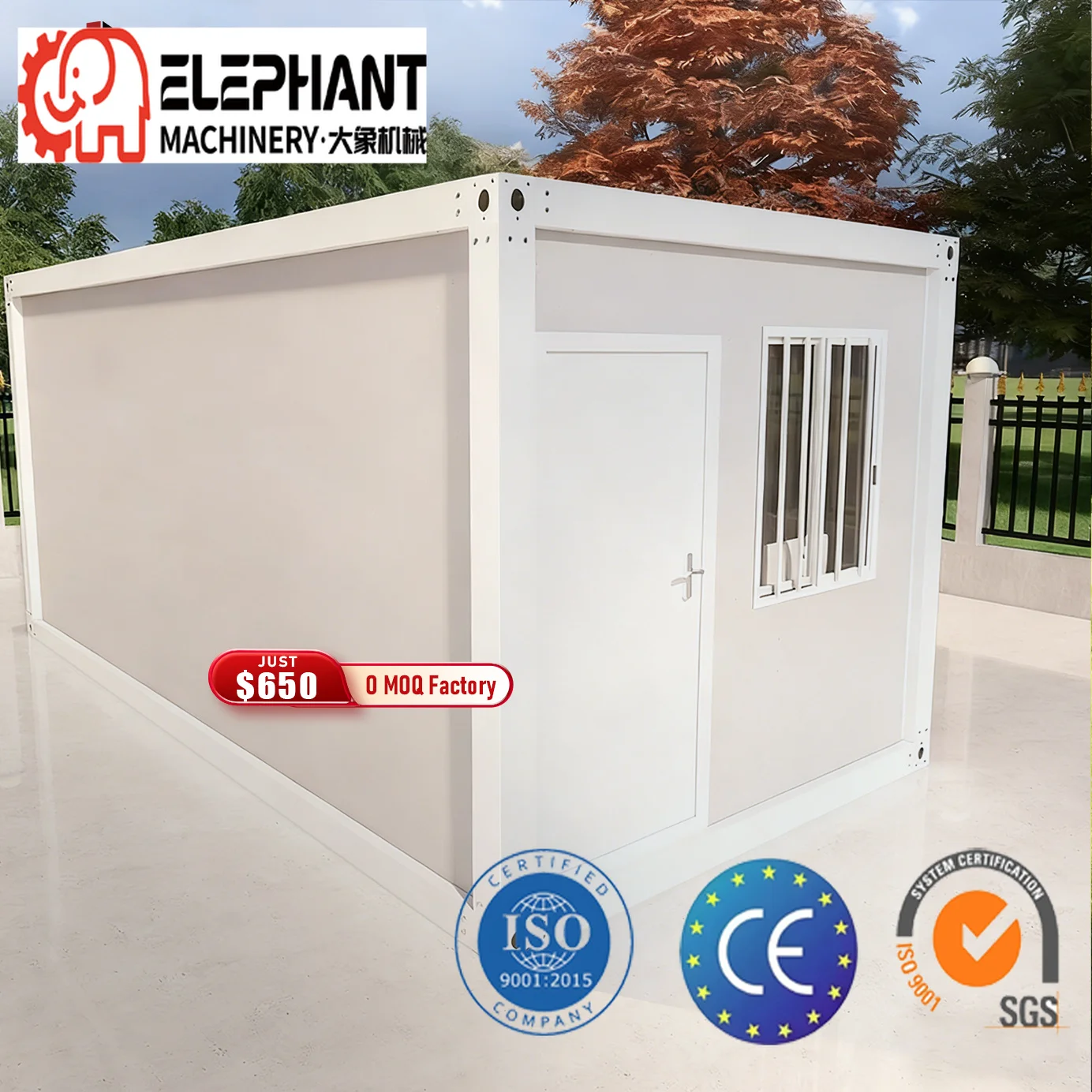 DX House 20ft Container House Modular Kitchen Container Houses Tiny Home Sleeping Container Room for Hotel Worker Dormitory