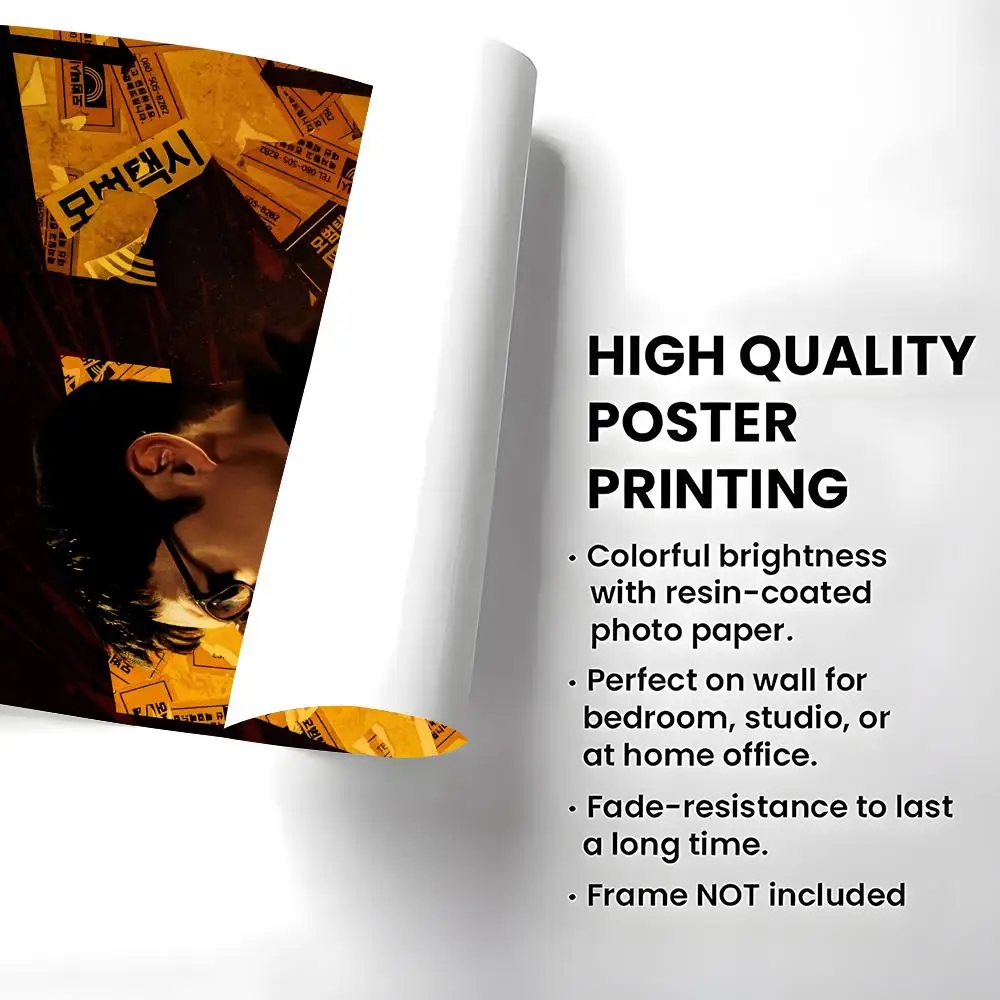 Drama Taxi Driver Poster High-definition  poster stickers, suitable for bedroom, living room, home decoration