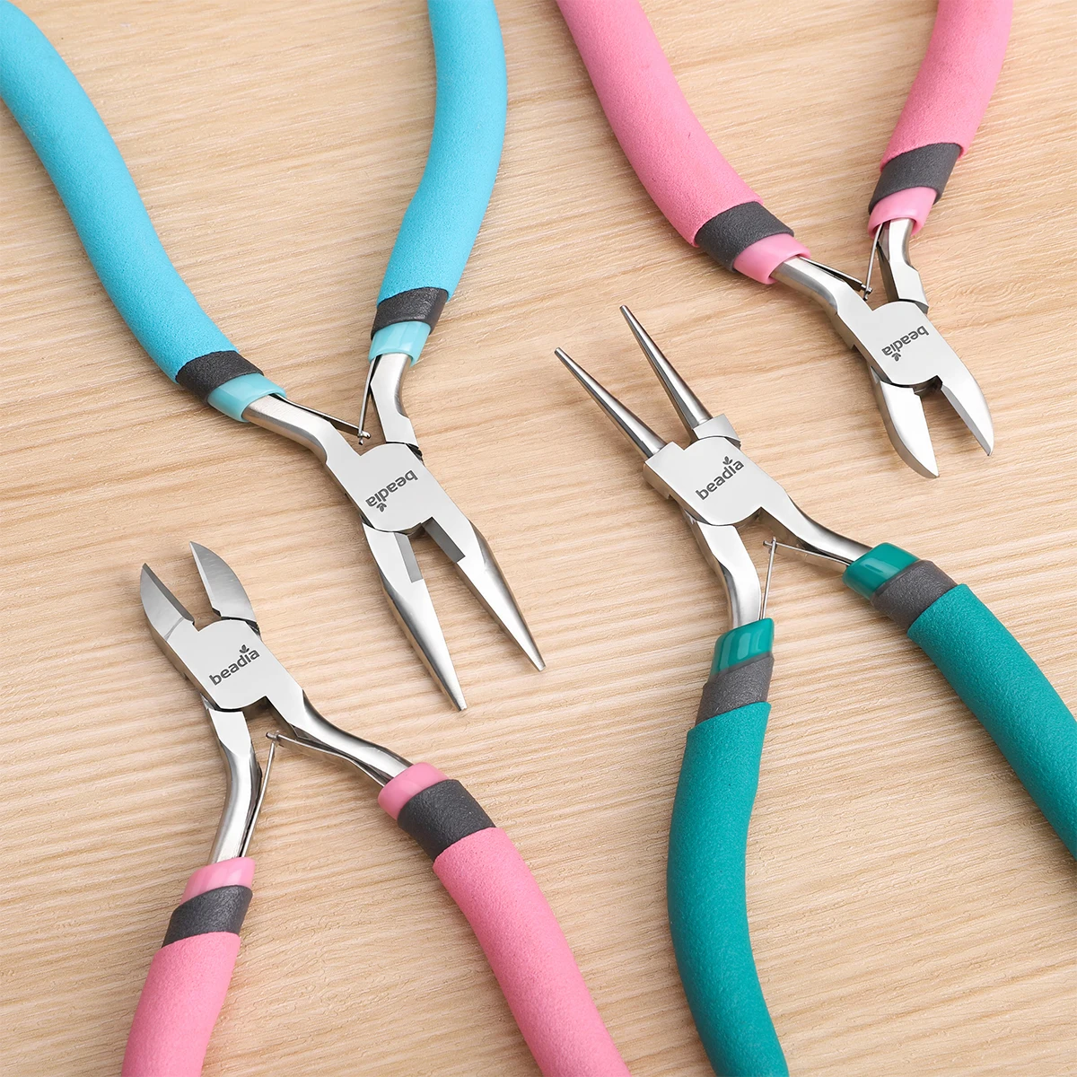 1pc Jewelry Plier Gun Shaped Diagonal Plier Pointed Nose Pliers Double Round Pliers DIY Ring Jewelry Hook Pliers Jewelry Making