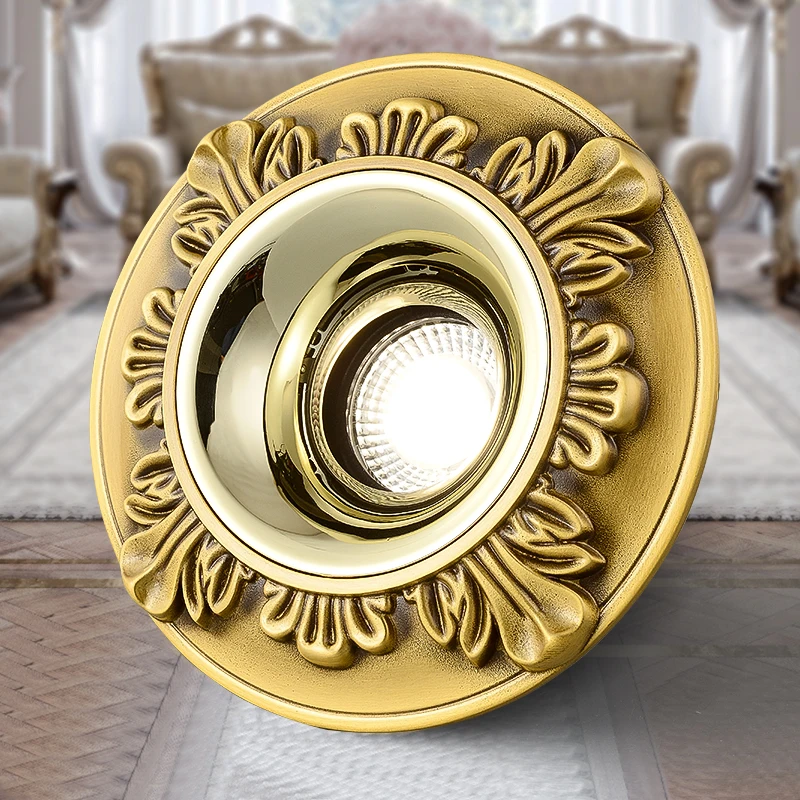 

6W 8W Led Downlight 10W 12W 14W Led Spotlight Recessed Down Light Round Ceiling Light Indoor Brass Lighting