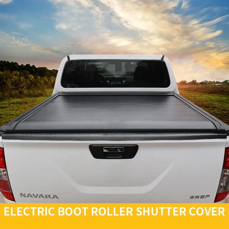 KQX High Quality 4x4 Waterproof Dustproof Aluminum Electric Roller Tonneau Cover Remote Control Truck Bed Cover Pickup