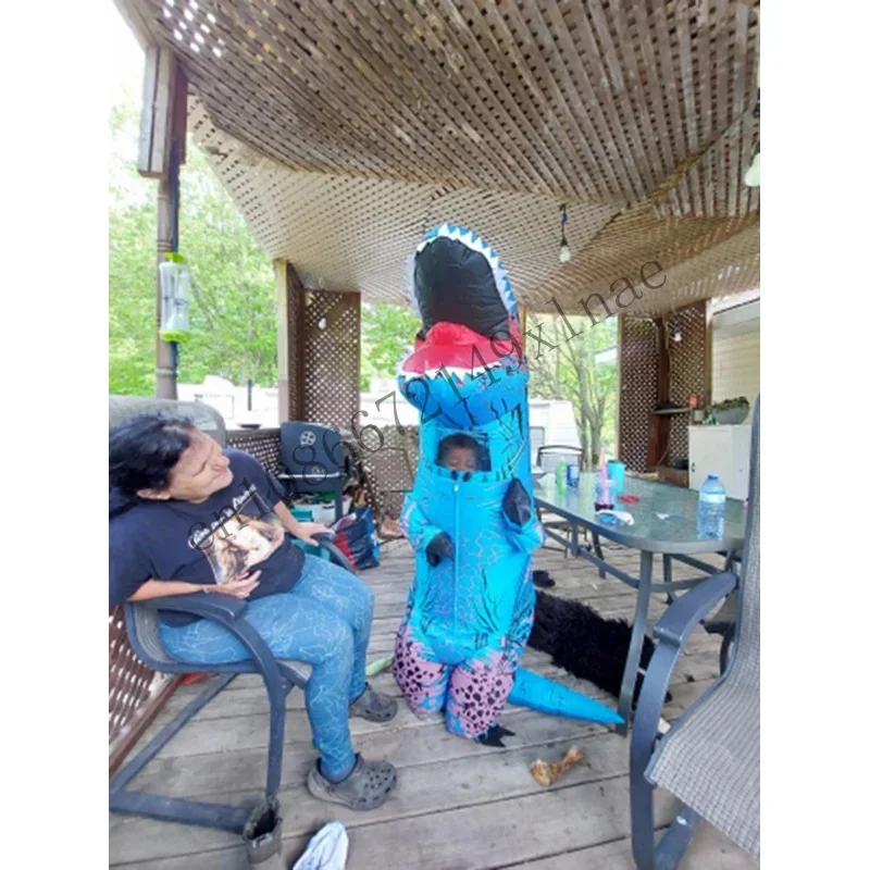 هالوين التميمة T-ريكس ديناصور نفخ زي عروسة كارتون الدعائم الغريبة للكبار طفل تأثيري عيد الميلاد مضحك الدعاوى