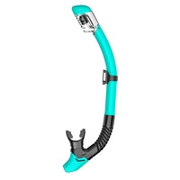 Full Dry Snorkel Easy-Breath Diving Snorkel for Scuba Diving Freediving Swimming Top Dry Valve Food-Grade Silicone Mouthpiece