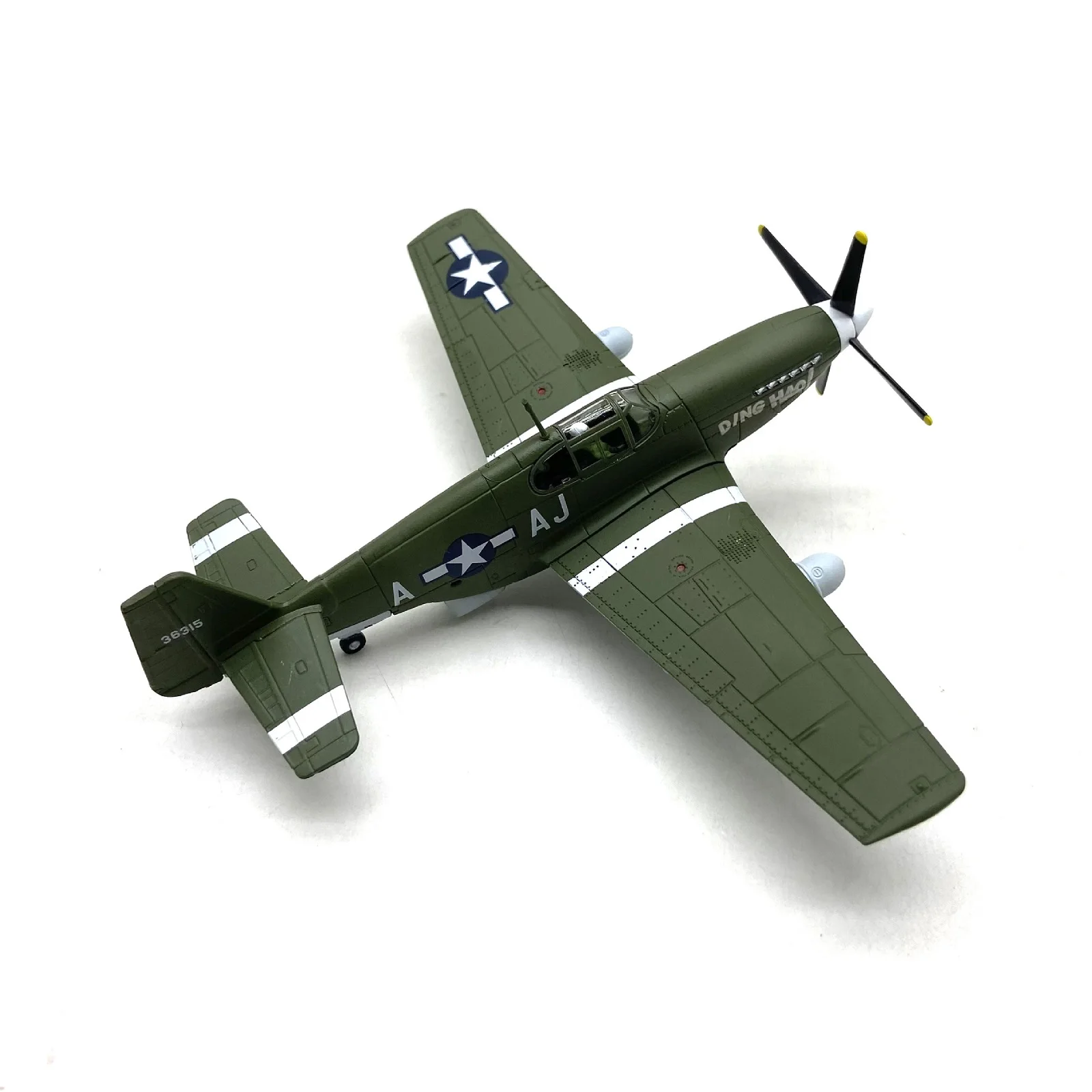 1 صندوق 1:72 مقياس العسكرية WW2 P-51B موستانج مقاتلة سبيكة طائرة نموذج طائرة مع عرض موقف حلية هوبي هدية #6