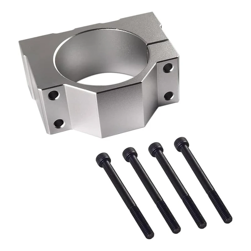 Spindle Clamp Motor Bracket, Aluminum Bracket Clamp With 4 Screws For CNC Engraving Machine Motor Mounting Bracket