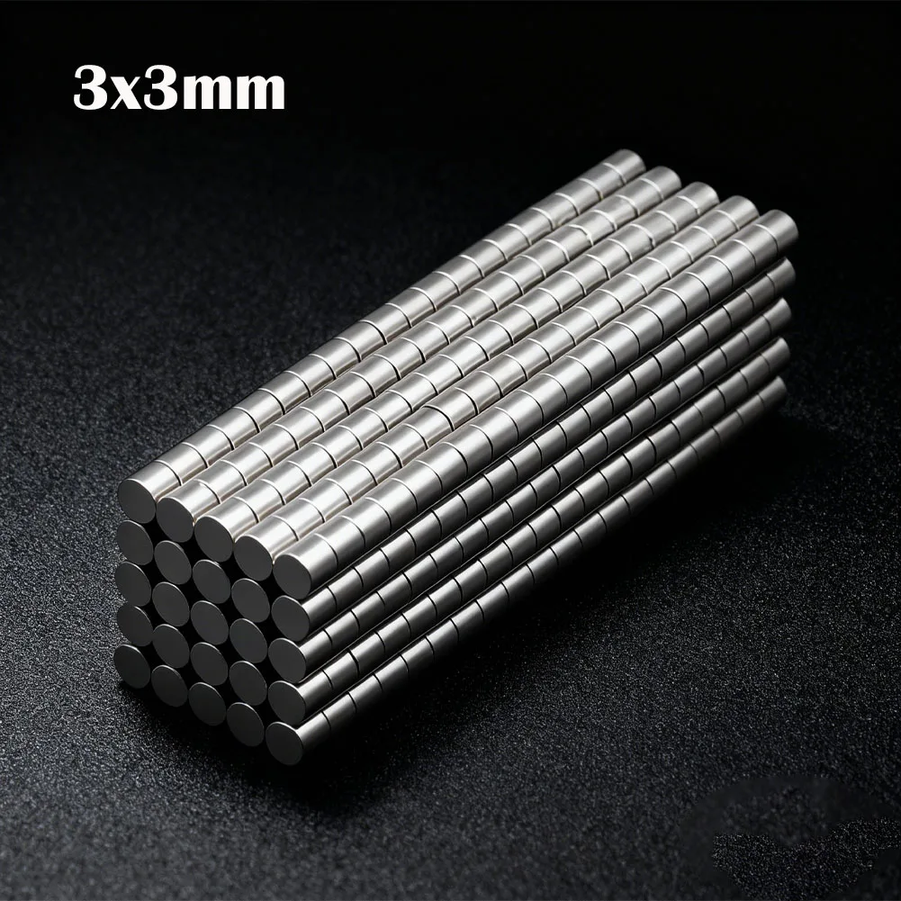 10-200Pcs 3x3mm Super Powerful Round Magnet Neodymium Magnets  N35 NdfeB Strong Magnet Permanent Magnetic Imanes Magnetic Sheet