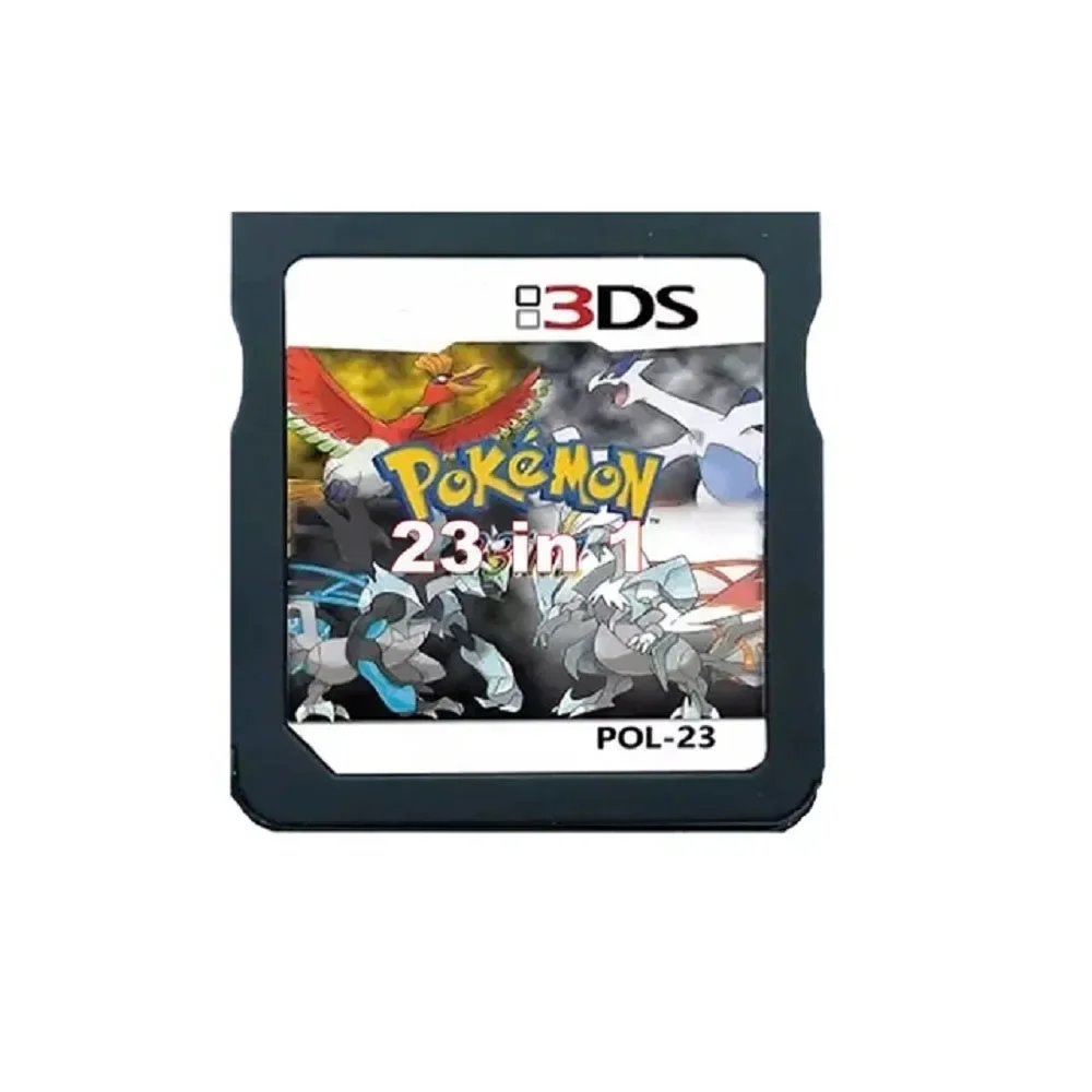 DS Video Game Cartridge (R4 Memory Card Version) HeartGold SoulSilver Black White for NDS/2DS/3DS/NDSL