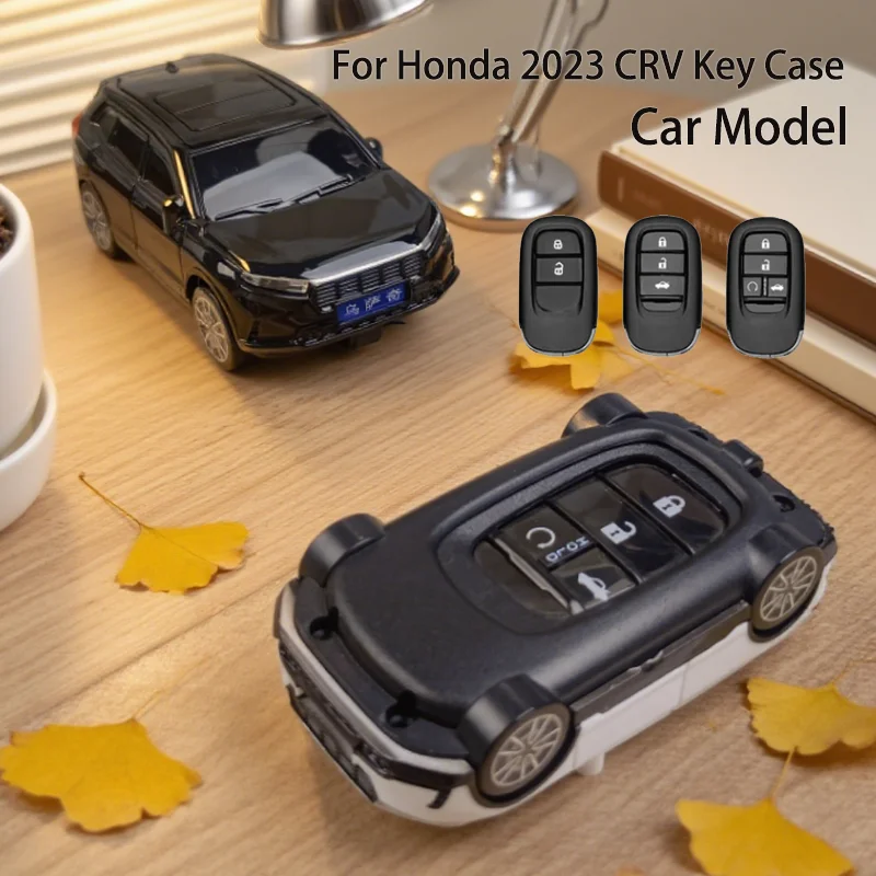 

Для Honda 2023 Crv Модель автомобиля Чехол для ключей 3 4 кнопки для Civic Accord HR-V CR-V CRV Smart Remote Автомобильный чехол для ключей Чехол-держатель брелка Сумка
