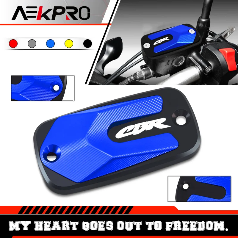 cbr Motorcycle CNC Aluminum Front Brake Reservoir Fluid Tank Oil Cover For CBR600RR 1000RR 650R 650F 900RR 929RR 954RR 1100XX