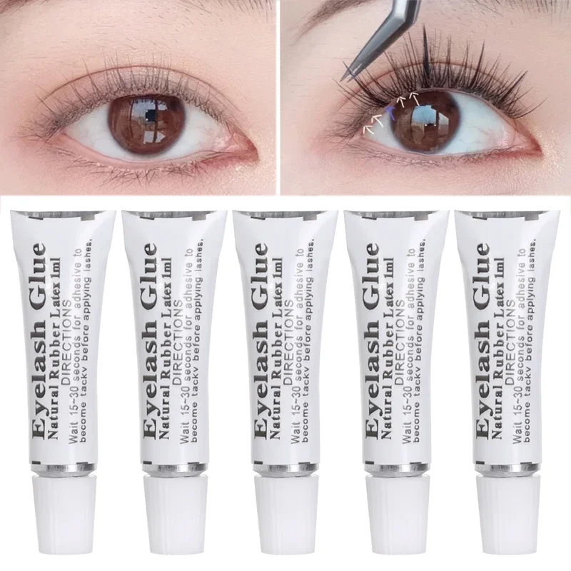 Waterproof Disposable False Eyelash Glue 1/5PCS Lasting Quick Dry White Black Not Irritating Eyelashes Extension Glue Makeup