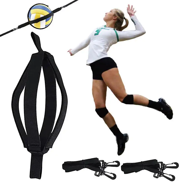 

Volleyball Training Aid Adjustable Volleyball Serving Bouncing Trainer Enhance Agility Ball Sports Jump Touch Training Rebounder