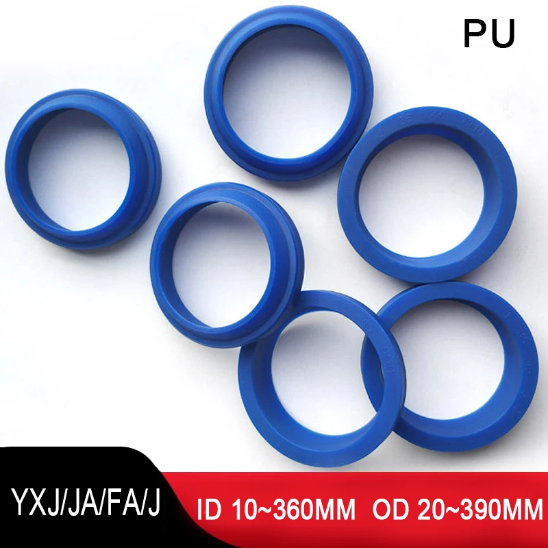1Pcs YXJ/JA/FA/J-Type Universal Polyurethane Sealing Ring PU Hydraulic Cylinder Dust Sealing Ring Gasket ID 10~360mm OD 20~390mm