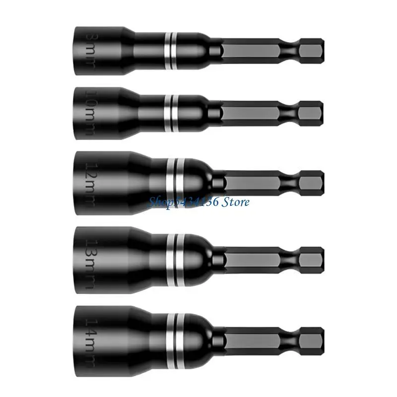 H7ED Nut Screwdriver Socket Bit For Power Drills Shank Driver Adapter Socket Wrench Tool Parts Accessories