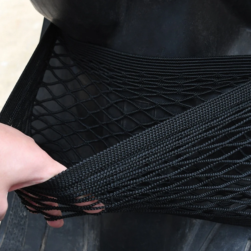 

Electric Bike Storage Bag Dual Layer Elastic Mesh Netting for Electromobile Front Basket Cargo Net Vehicle Accessories