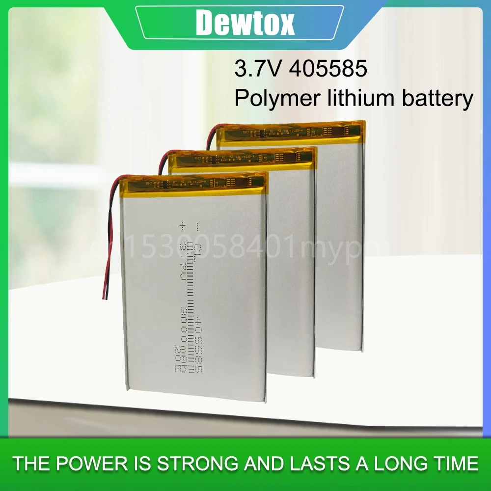 3.7V 3000mAh 405585 045585 Lithium Polymer Rechargeable Battery for DVD GPS Tablet E-Book Digital Camera Power Bank Li-ion Cell