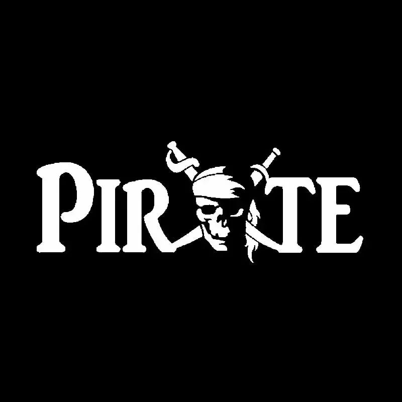 Personality Personality Skull Pirate Vinyl Decal Car Decal Waterproof Creative Decal, 10cm