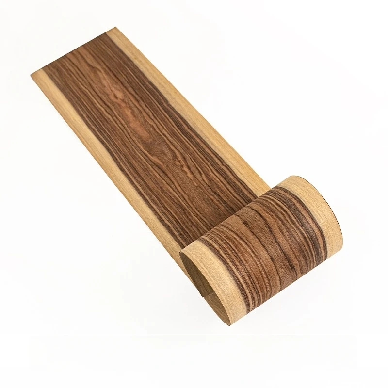 0.5mm Thick Natural White-Edged Santos Rosewood Wood Veneer For Guitar Piano Drum Inlay Art Handmade DIY Projects