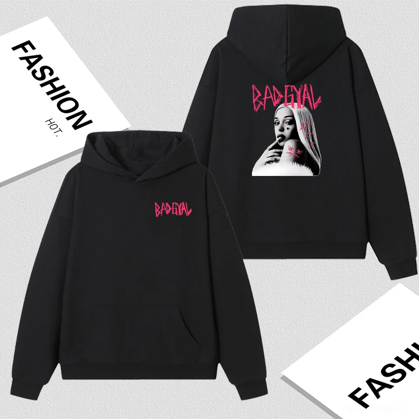 

Singer Bad Gyal Album Graphic Hoodie Men Women Clothing Fashion Hip Hop Loose Streetwear Retro Fleece Autumn Winter Sweatshirts