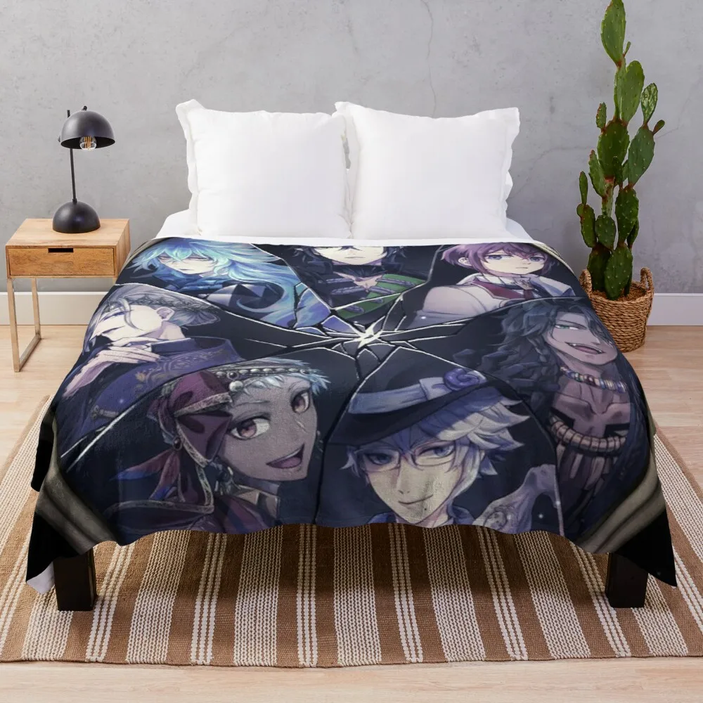 

twisted wonderland anime Throw Blanket For Sofa Fluffy Soft Blankets